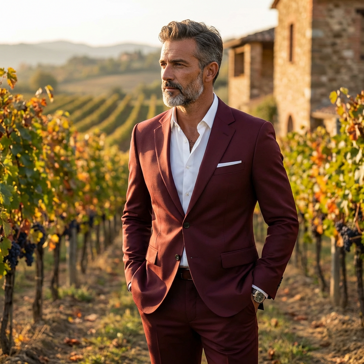 Pablo | Traje Dos Piezas Hombre Con Corte Slim Fit Y Solapa Clásica | Moderno