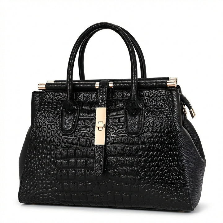 Perpetua | Borsa da Donna a Mano Incisa a Coccodrillo
