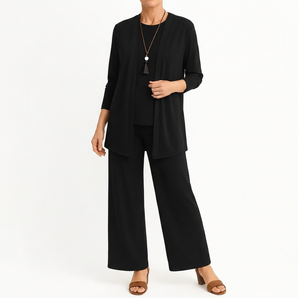 Pilar | Completo Donna Tre Pezzi Pantalone Largo