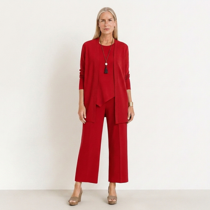 Pilar | Completo Donna Tre Pezzi Pantalone Largo