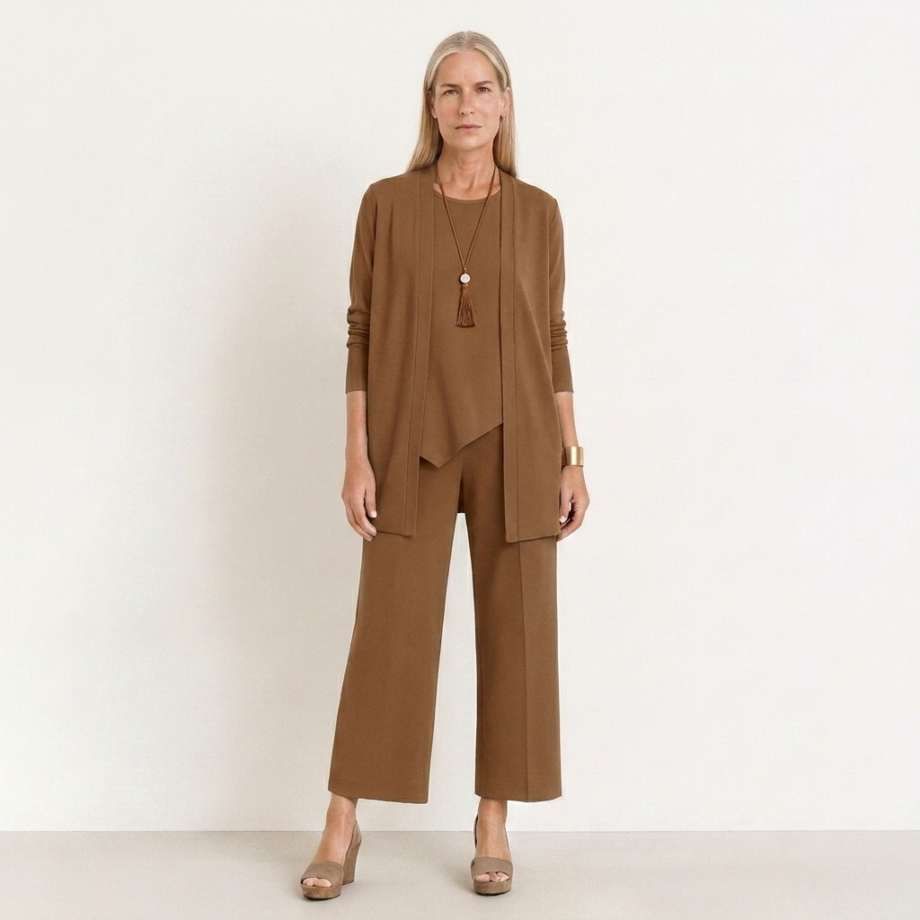 Pilar | Completo Donna Tre Pezzi Pantalone Largo