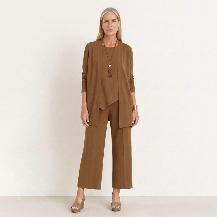 Pilar | Completo Donna Tre Pezzi Pantalone Largo