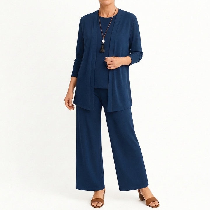 Pilar | Completo Donna Tre Pezzi Pantalone Largo