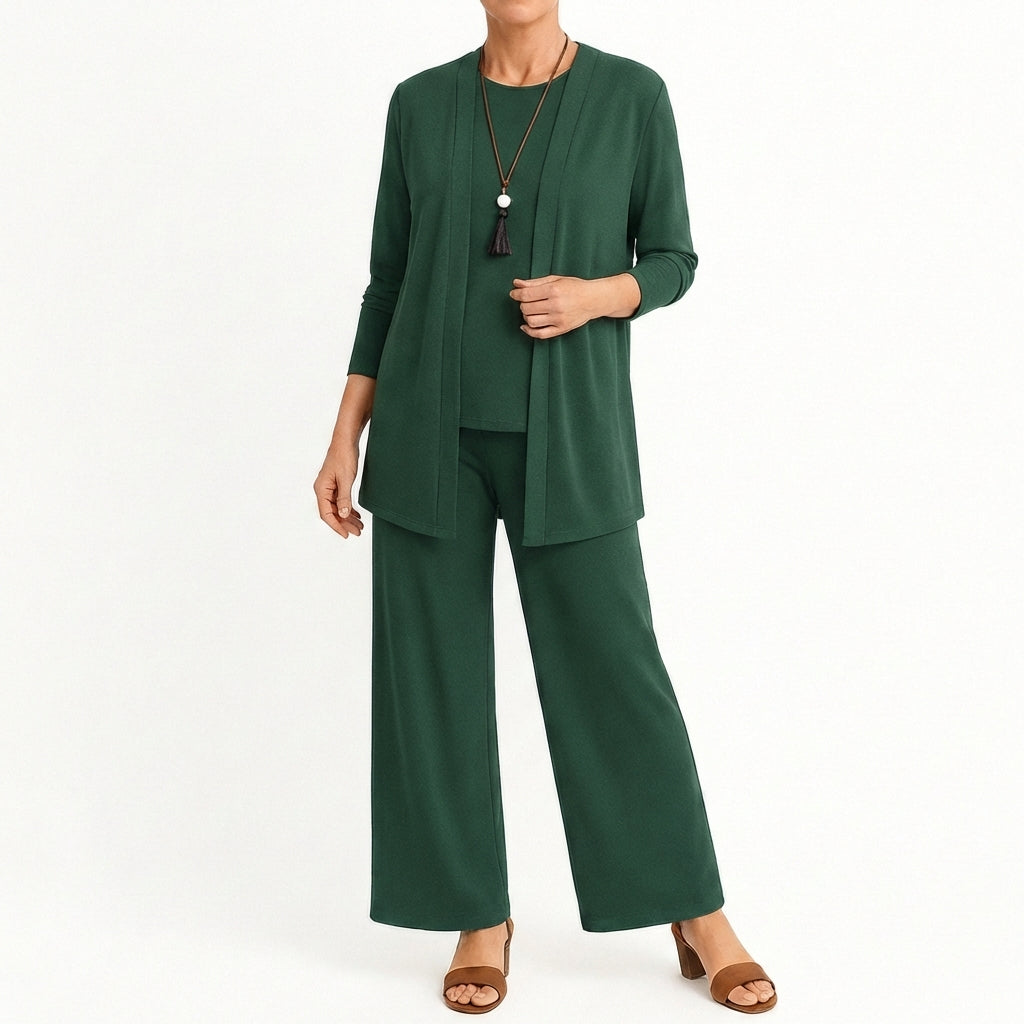 Pilar | Completo Donna Tre Pezzi Pantalone Largo