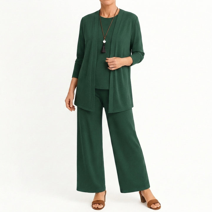 Pilar | Completo Donna Tre Pezzi Pantalone Largo