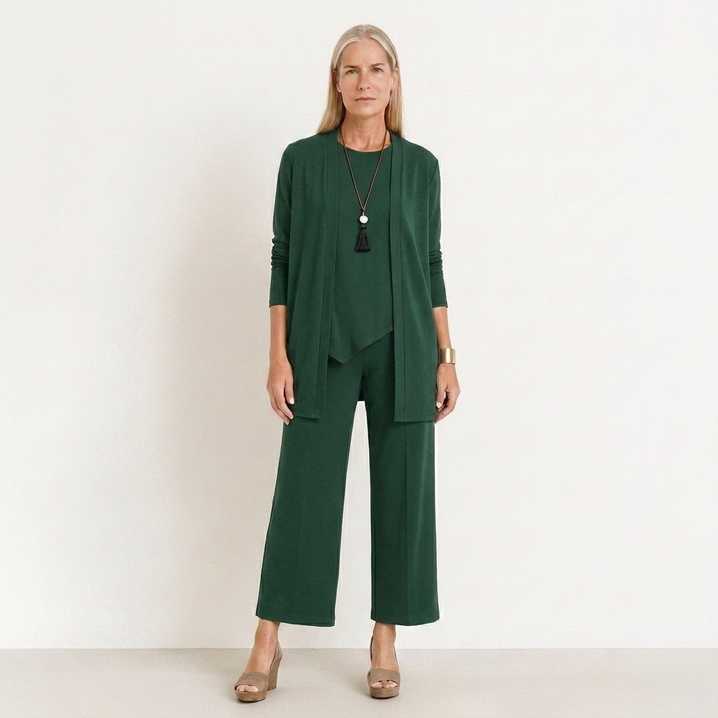 Pilar | Completo Donna Tre Pezzi Pantalone Largo