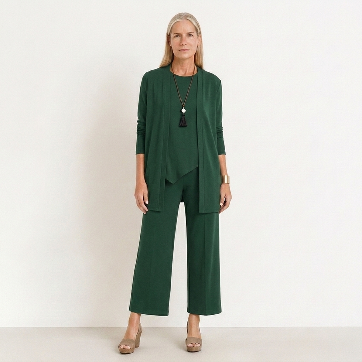 Pilar | Completo Donna Tre Pezzi Pantalone Largo