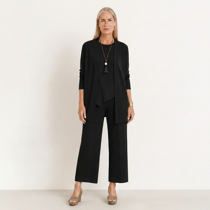 Pilar | Completo Donna Tre Pezzi Pantalone Largo