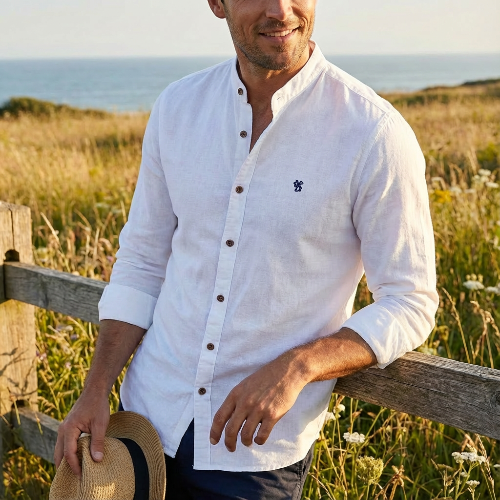 Preston | Camisa de Hombre Entallada con Botones