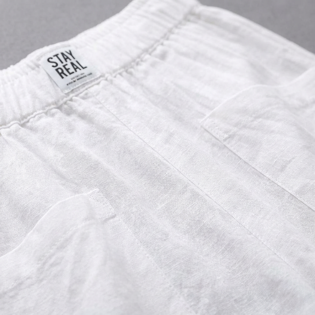 Rea | Pantalones Rectos de Cintura Elástica para Mujer