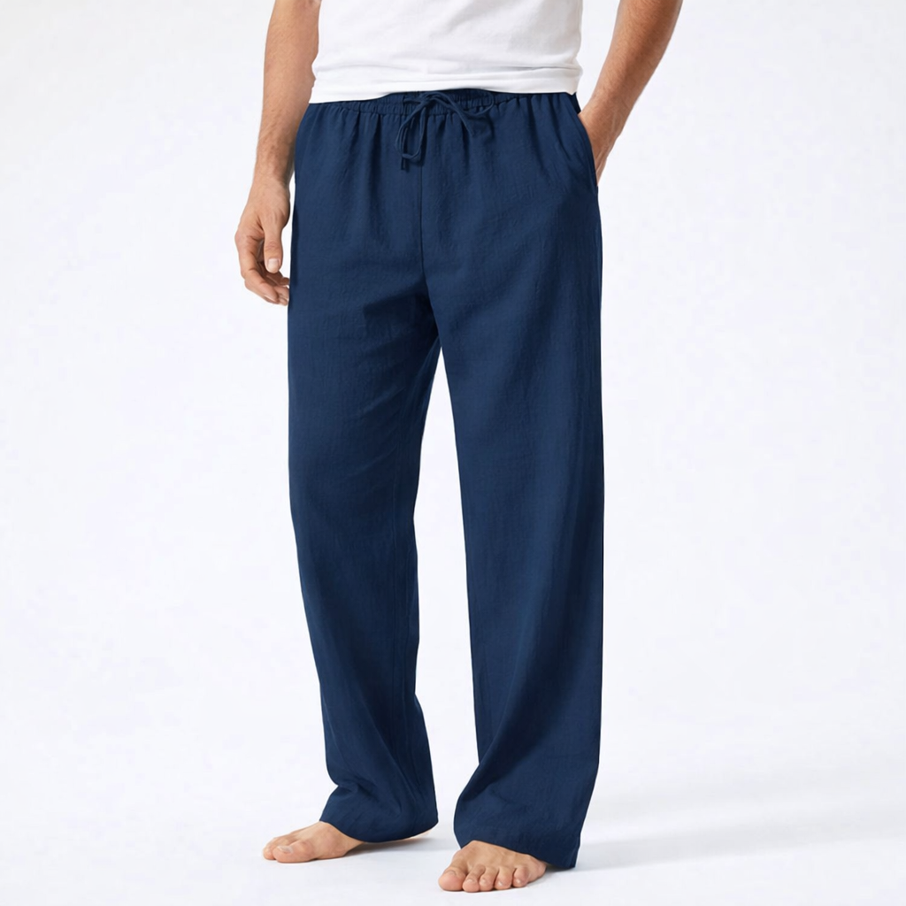 Reuben | Pantaloni da Uomo con Coulisse e Gamba Larga