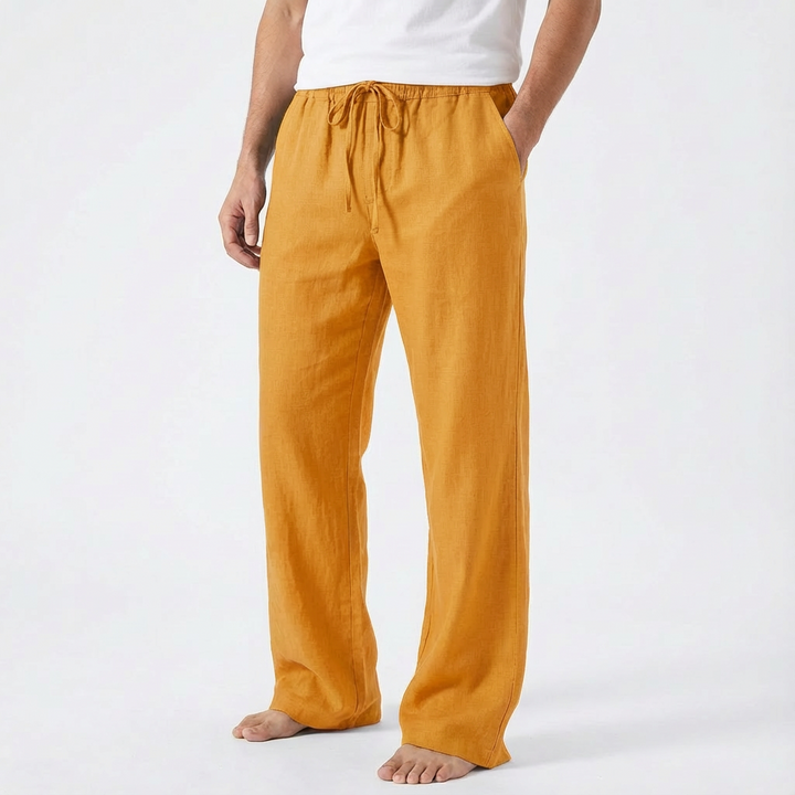 Reuben | Pantalones de Hombre con Cordón y Pierna Ancha