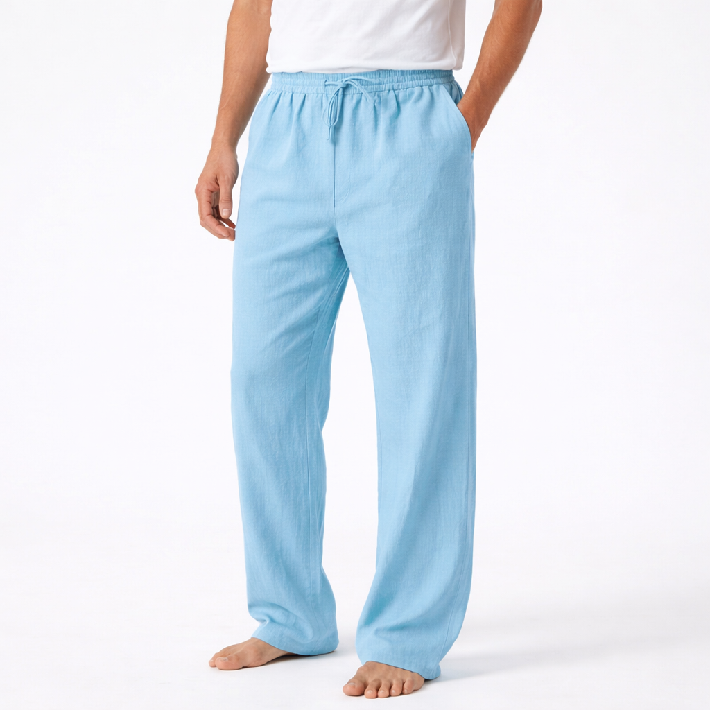 Reuben | Pantaloni da Uomo con Coulisse e Gamba Larga