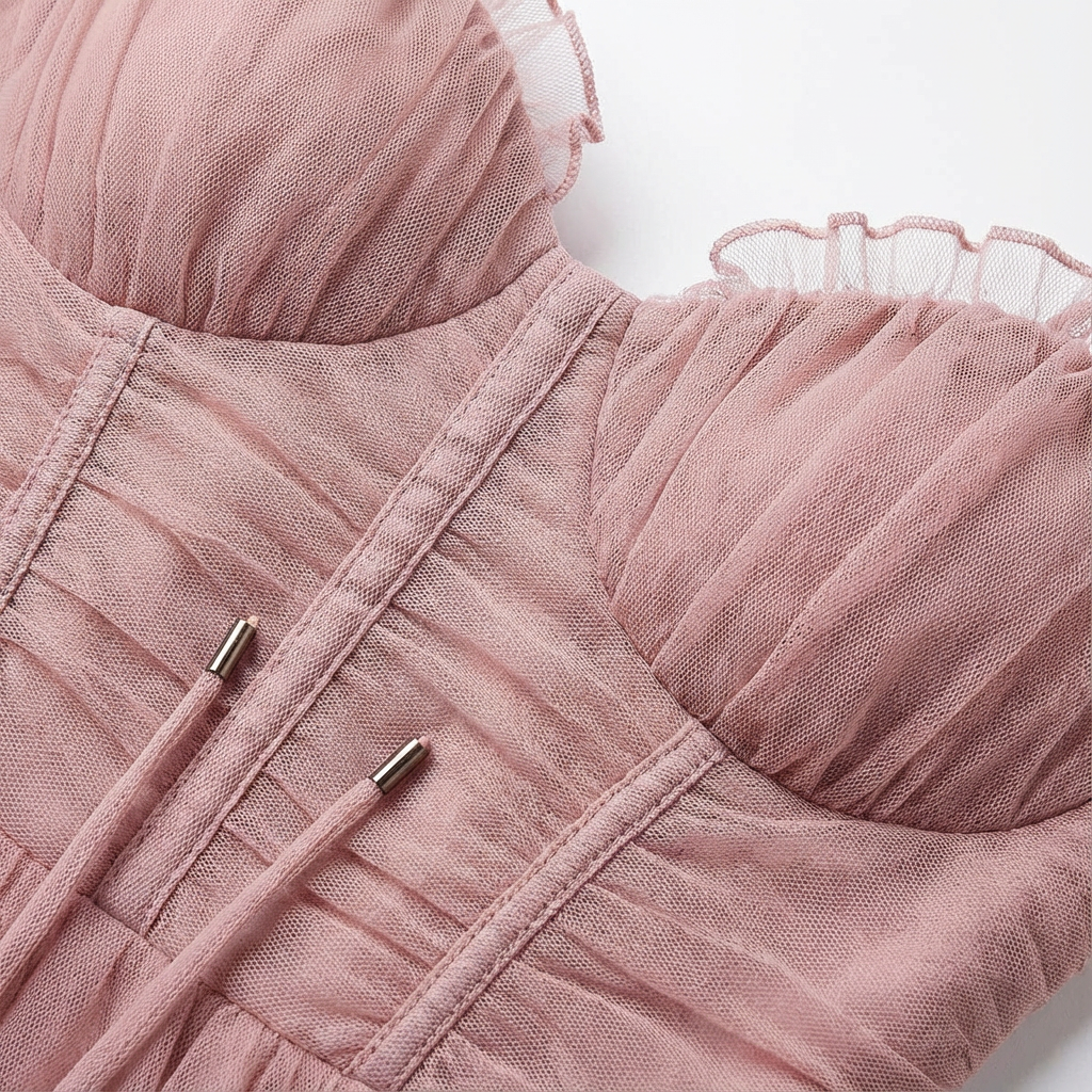 Rona | Vestito midi svasato con spalline sottili da donna