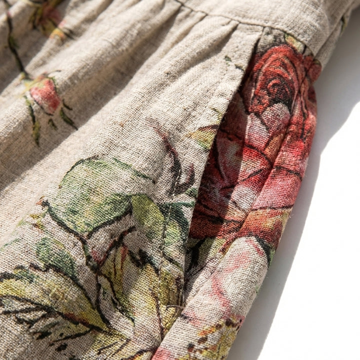 Rosalía | Abito Lungo Floreale Larga Donna Boho