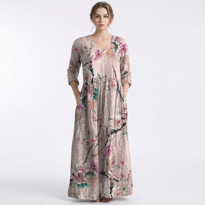 Rosalía | Abito Lungo Floreale Larga Donna Boho