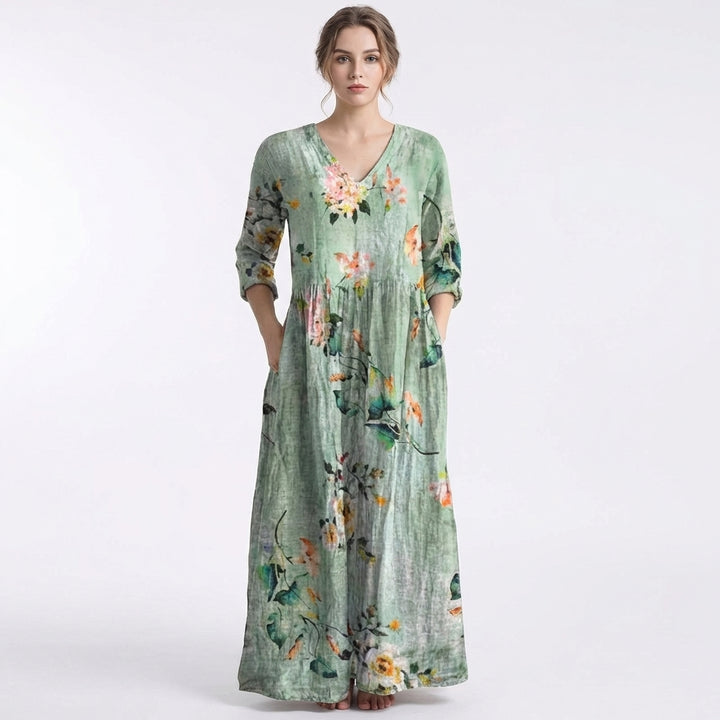 Rosalía | Abito Lungo Floreale Larga Donna Boho