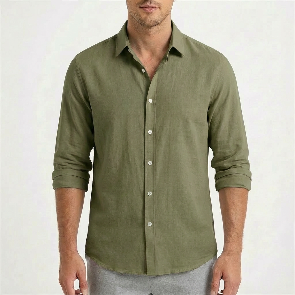 Russell | Camisa Casual de Hombre con Botones