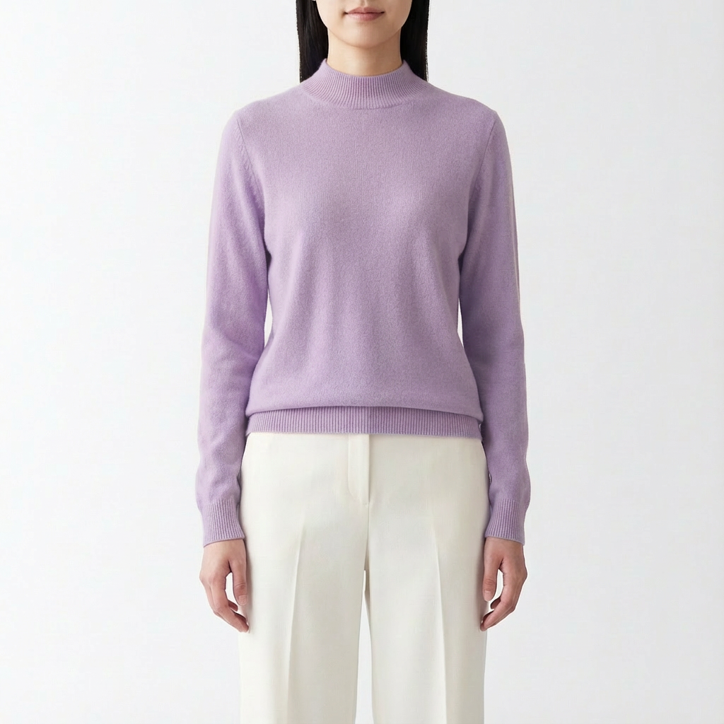 Sandy | Suéter de Punto Acanalado de Manga Larga para Mujer