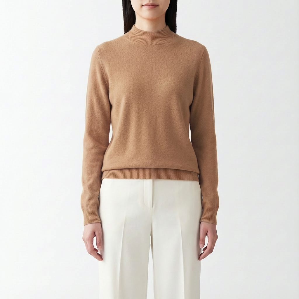 Sandy | Suéter de Punto Acanalado de Manga Larga para Mujer