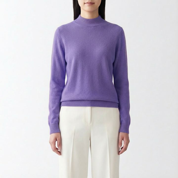 Sandy | Suéter de Punto Acanalado de Manga Larga para Mujer