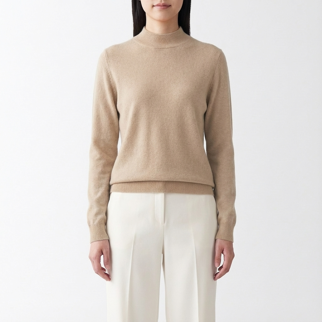 Sandy | Suéter de Punto Acanalado de Manga Larga para Mujer