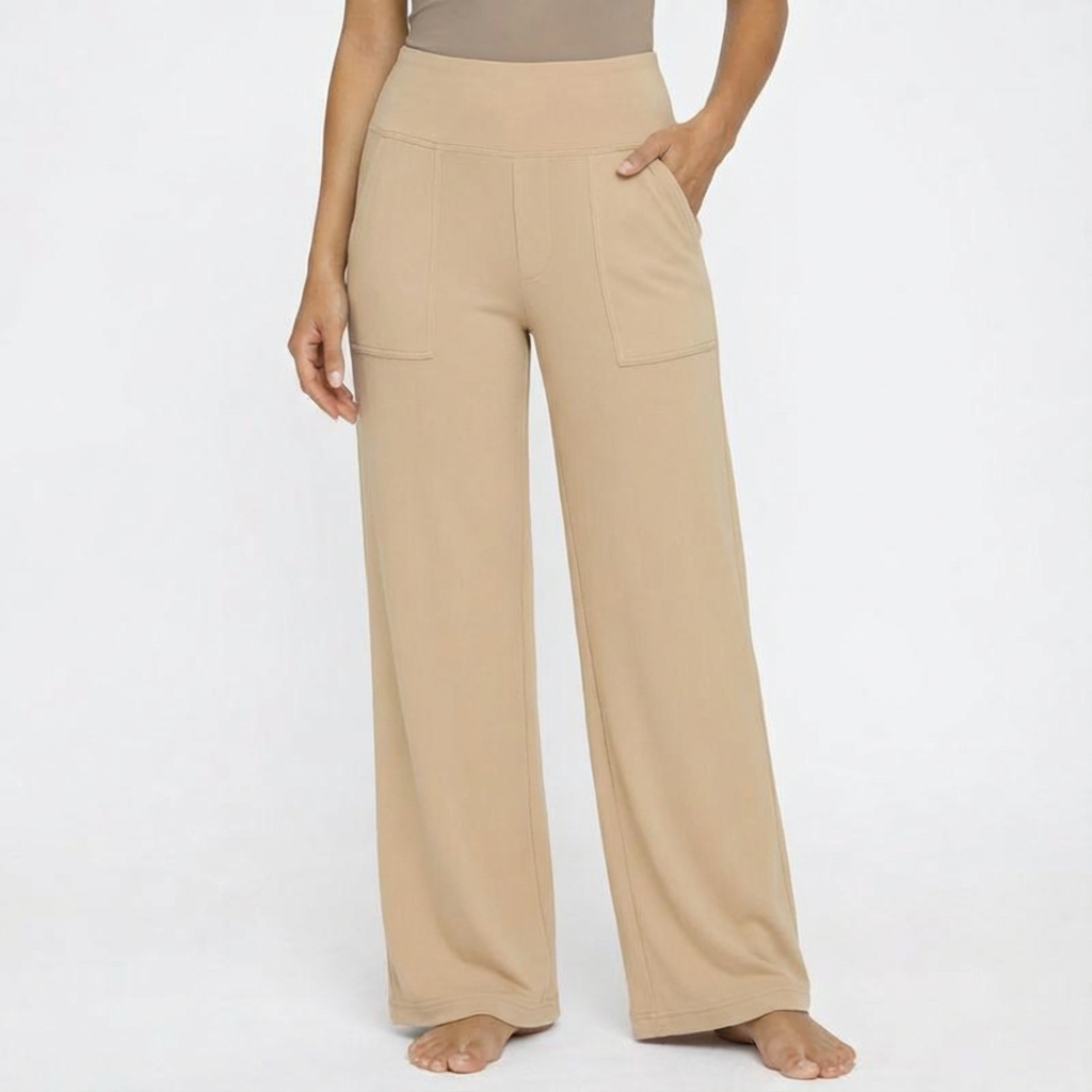 Sarah | Pantaloni da donna a gamba larga e vita alta