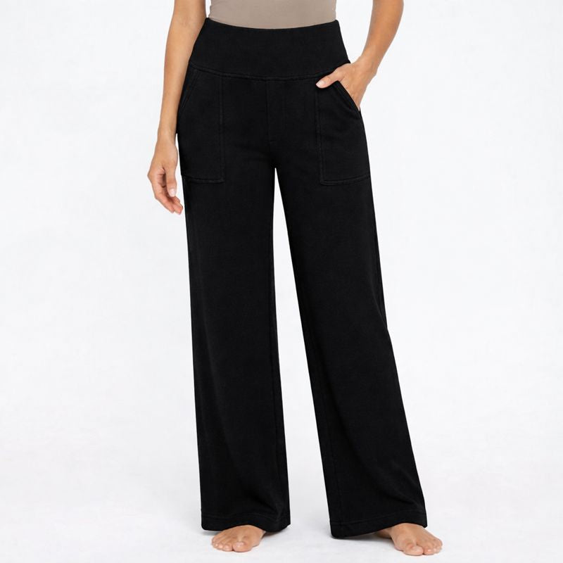 Sarah | Pantaloni da donna a gamba larga e vita alta