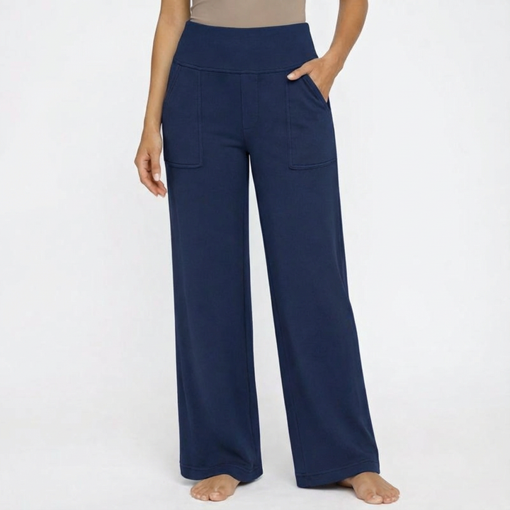 Sarah | Pantaloni da donna a gamba larga e vita alta