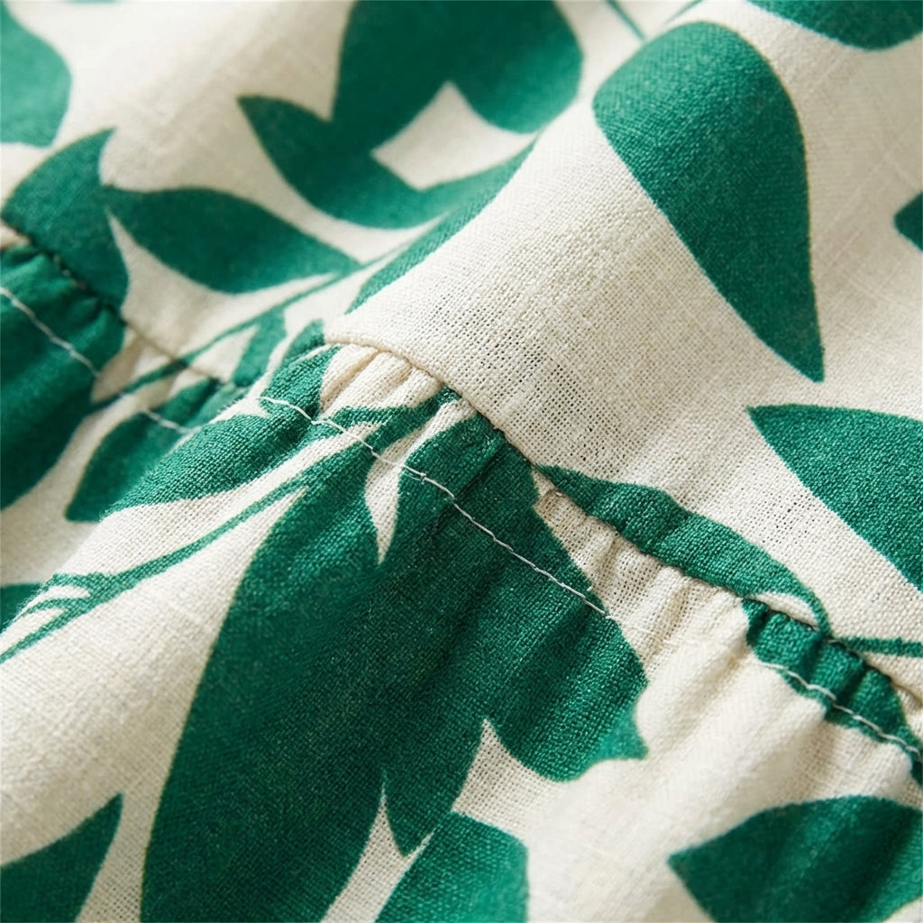 Selva | Vestito Donna Senza Maniche Stampato a Balze