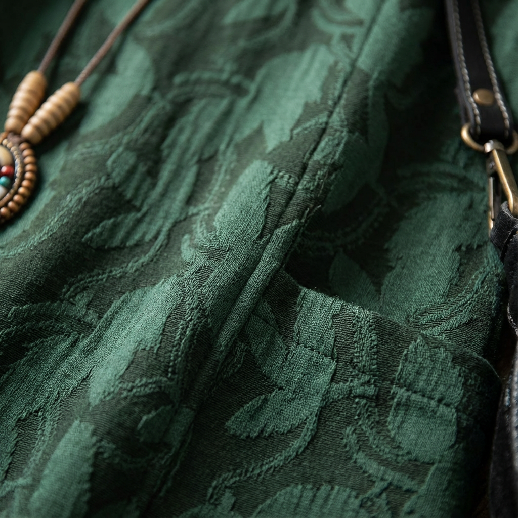 Shannon | Vestito midi a manica lunga con tasche da donna