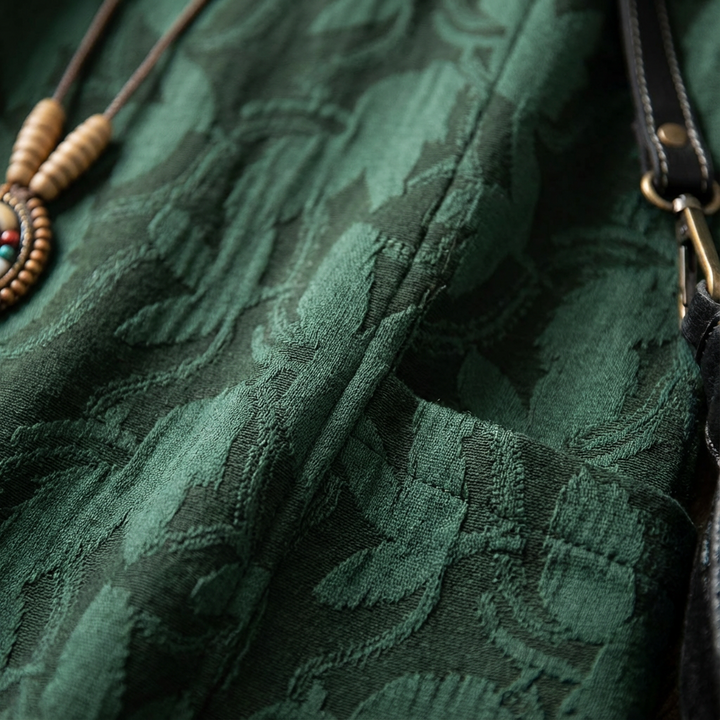 Shannon | Vestito midi a manica lunga con tasche da donna