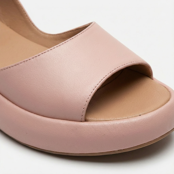 Sofia | Mujer Sandalias Cuña Con Puntera Abierta Y Tira Trasera | Cómodo