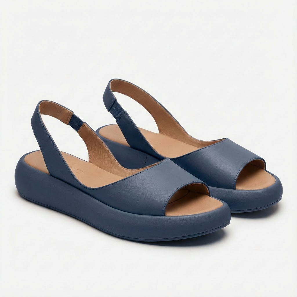 Sofia | Mujer Sandalias Cuña Con Puntera Abierta Y Tira Trasera | Cómodo