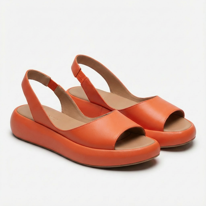 Sofia | Mujer Sandalias Cuña Con Puntera Abierta Y Tira Trasera | Cómodo