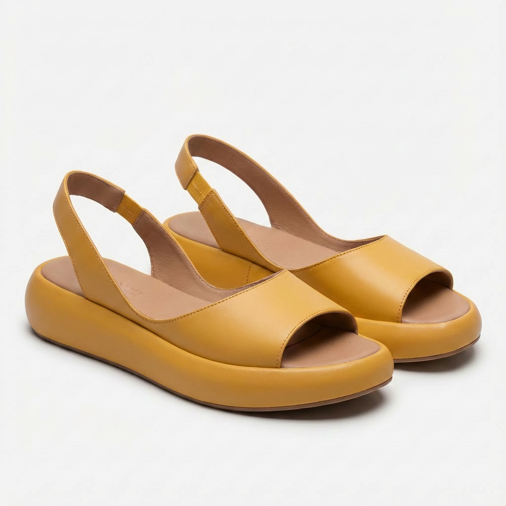 Sofia | Mujer Sandalias Cuña Con Puntera Abierta Y Tira Trasera | Cómodo