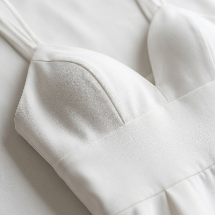 Sofia | Abito Midi Donna con Scollo a V e Spalline Sottili | Elegante