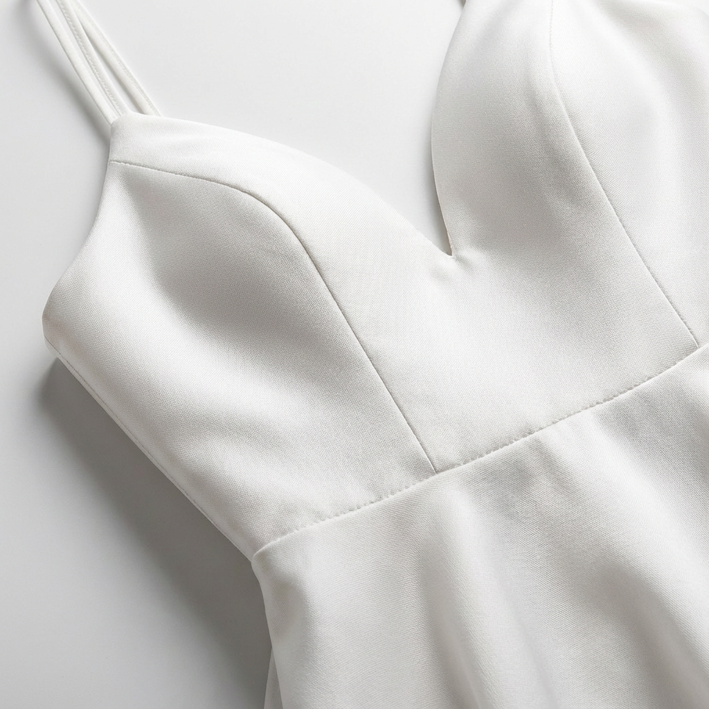 Sofia | Abito Midi Donna con Scollo a V e Spalline Sottili | Elegante