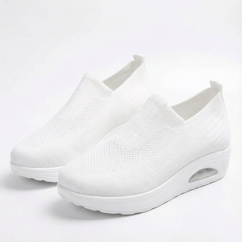 Sofia | Mujer Zapatillas Slip-On Con Tejido Transpirable Y Tobillo Elástico | Confort