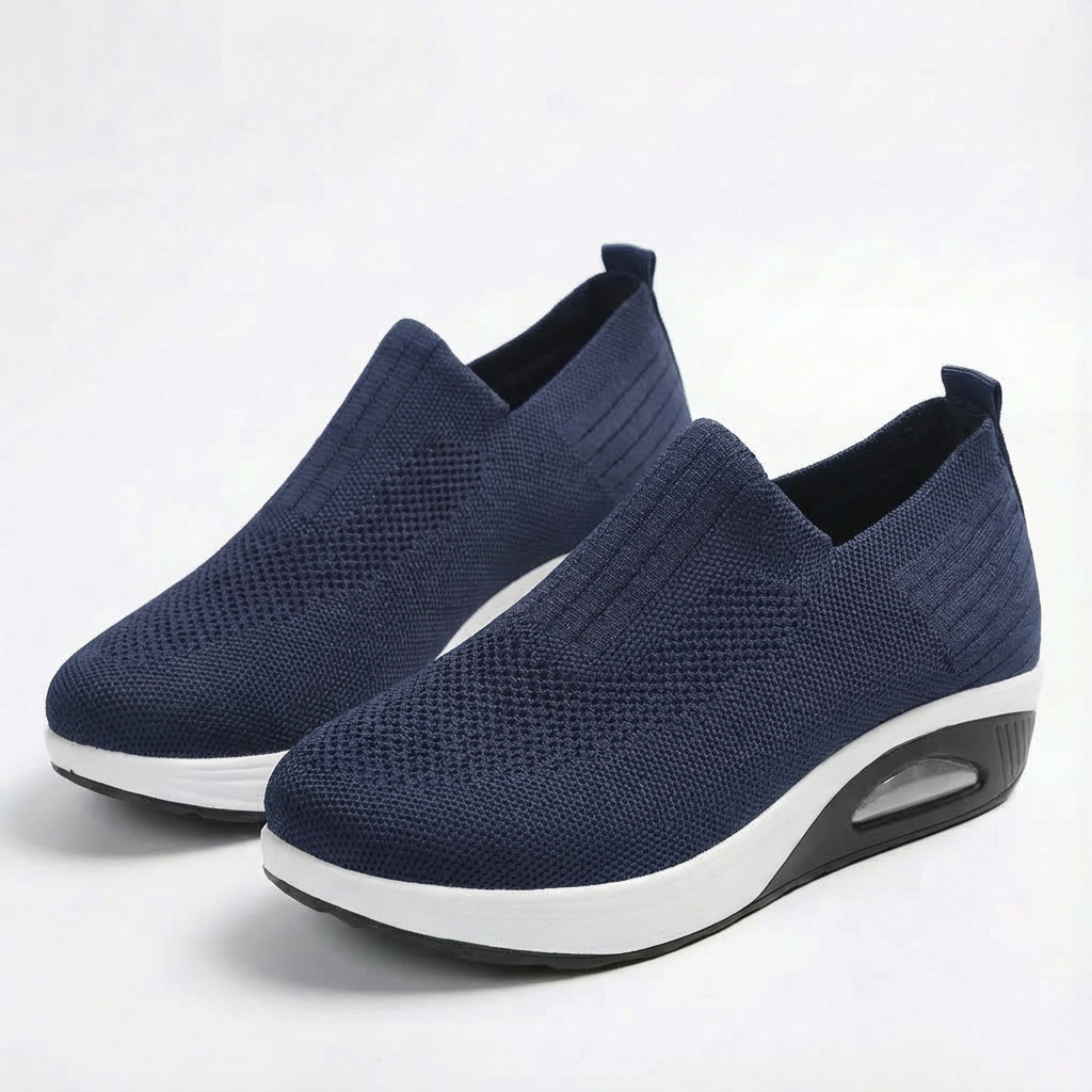 Sofia | Mujer Zapatillas Slip-On Con Tejido Transpirable Y Tobillo Elástico | Confort