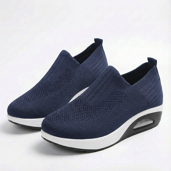 Sofia | Mujer Zapatillas Slip-On Con Tejido Transpirable Y Tobillo Elástico | Confort