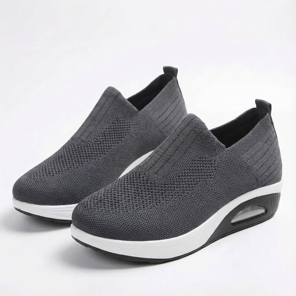 Sofia | Mujer Zapatillas Slip-On Con Tejido Transpirable Y Tobillo Elástico | Confort