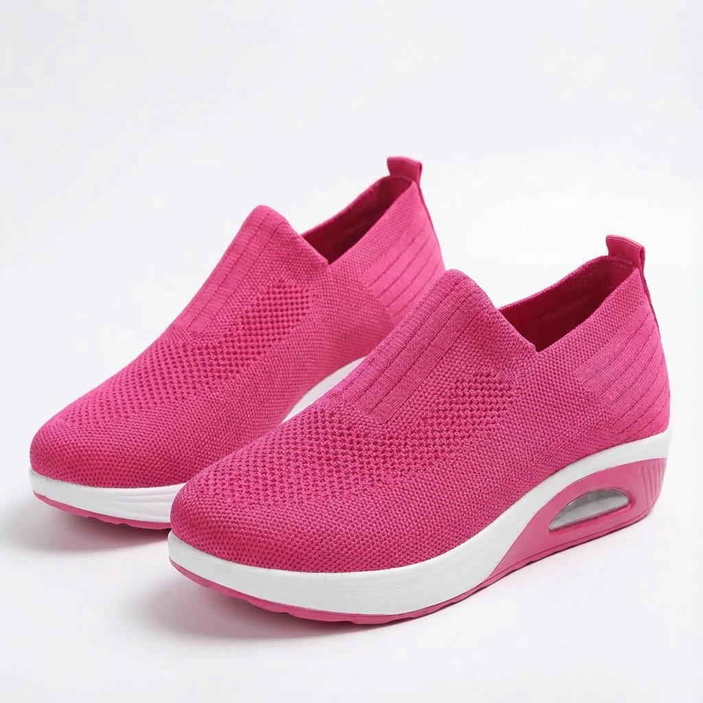 Sofia | Mujer Zapatillas Slip-On Con Tejido Transpirable Y Tobillo Elástico | Confort