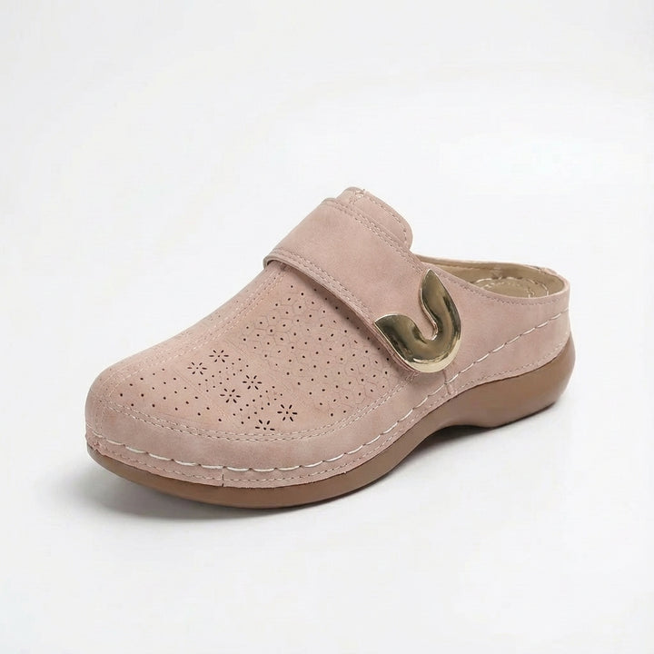 Sofia | Donna Zoccoli con Motivo Forato e Fascia con Fibbia | Informale