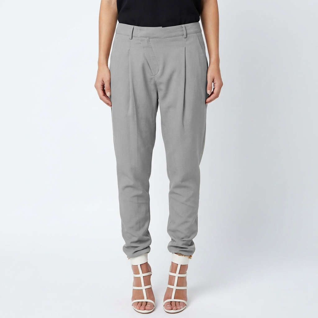 Sofia | Pantalón De Vestir Mujer Con Bajo Ajustado Y Bolsillos Laterales | Elegante