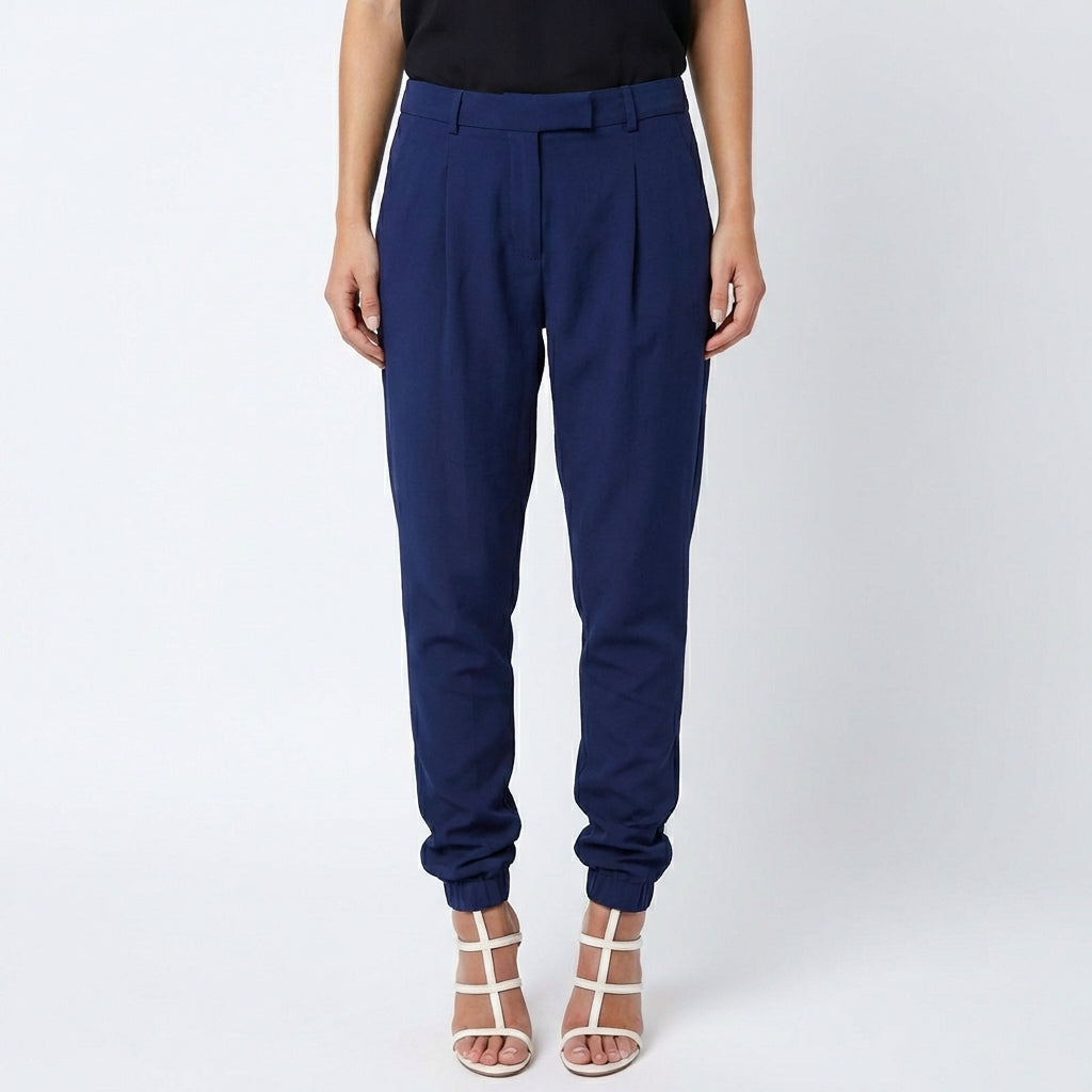 Sofia | Pantalón De Vestir Mujer Con Bajo Ajustado Y Bolsillos Laterales | Elegante