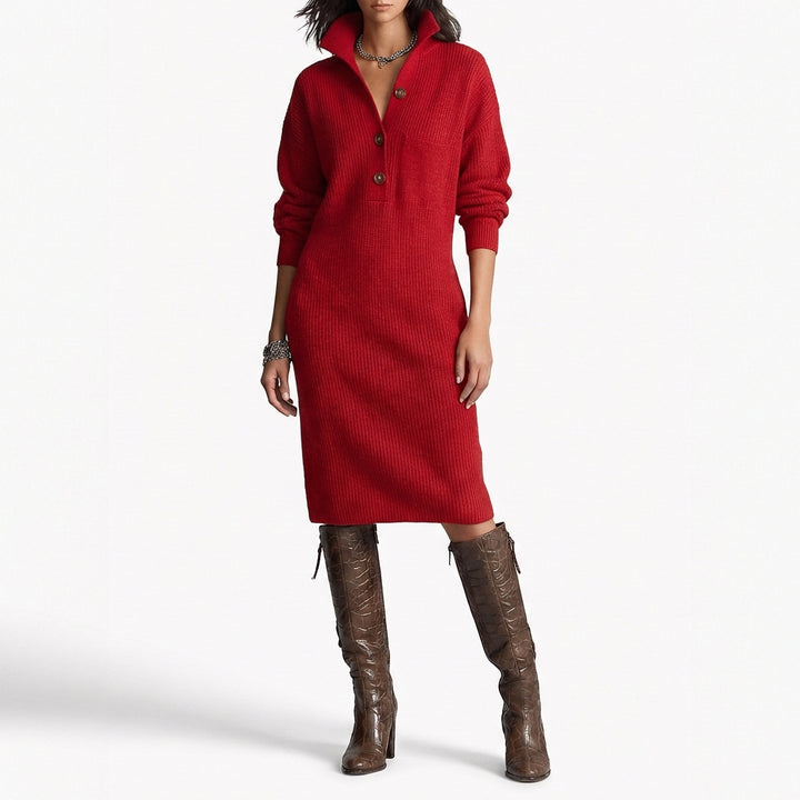 Sofía | Vestito in Jersey con Bottoni Donna