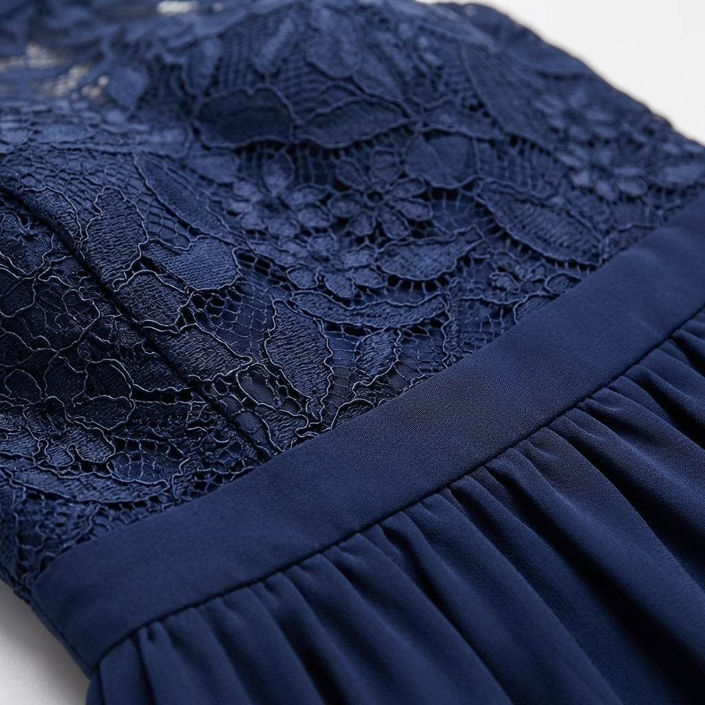 Sofia | Abito Midi Donna con Scollo a Fascia e Gonna Leggera | Elegante