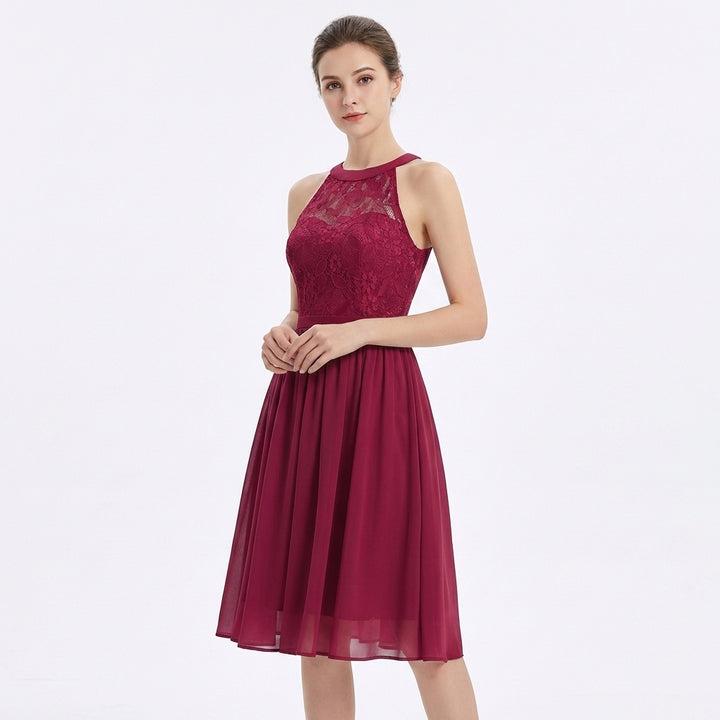 Sofia | Abito Midi Donna con Scollo a Fascia e Gonna Leggera | Elegante