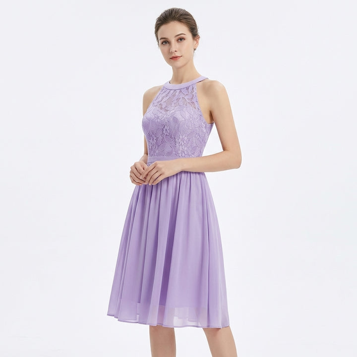 Sofia | Abito Midi Donna con Scollo a Fascia e Gonna Leggera | Elegante